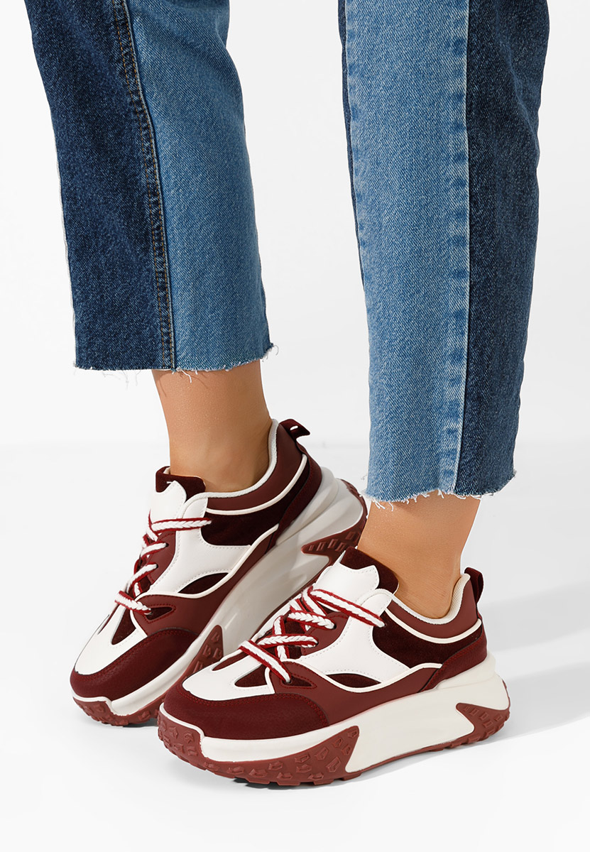 Sneakers cu platformă Allannia grena