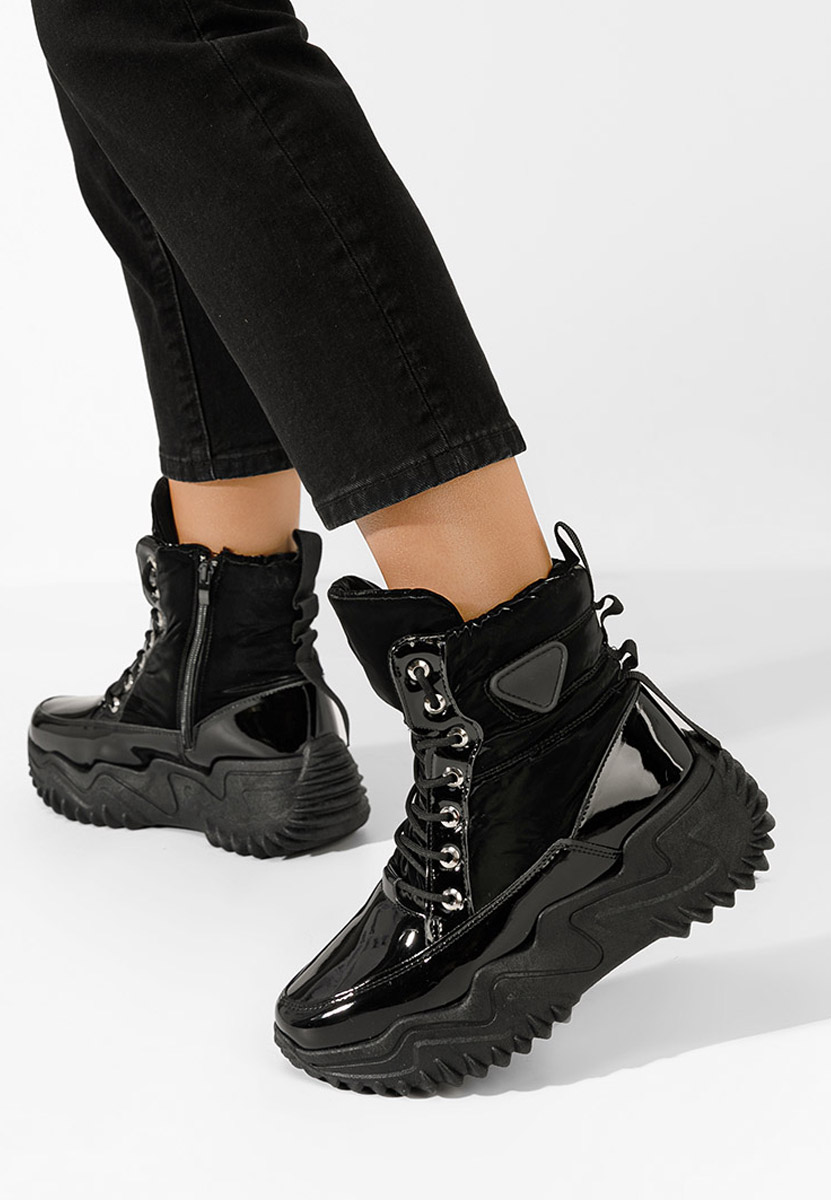 Sneakers cu platformă Nalonia negre