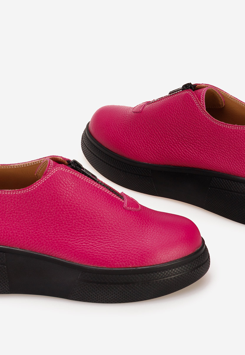 Pantofi casual dama piele Amaera fucsia