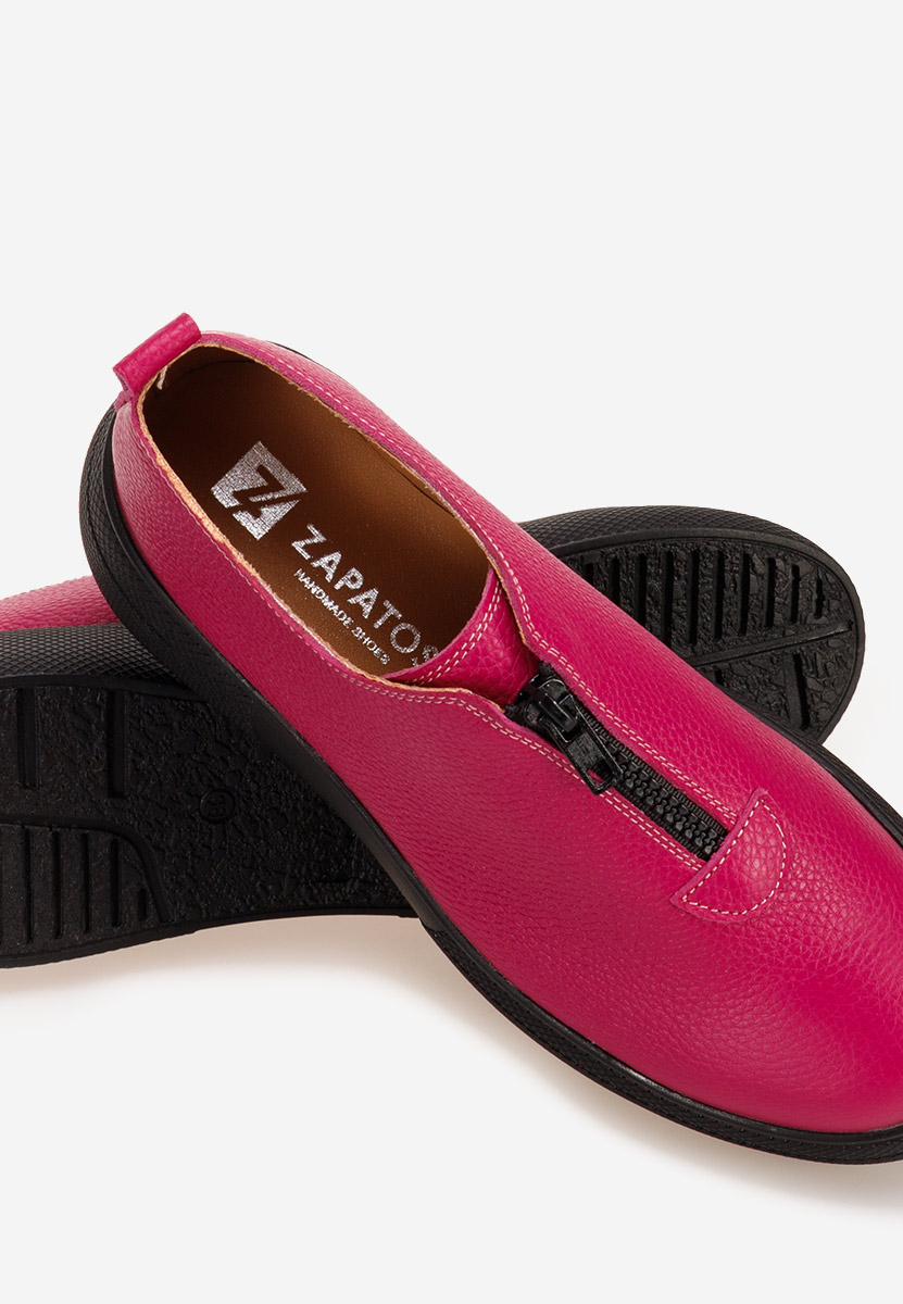 Pantofi casual dama piele Amaera fucsia