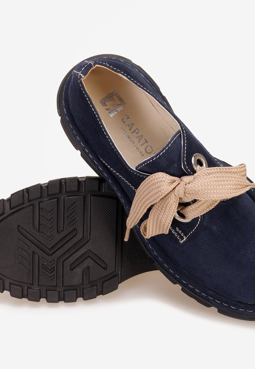 Pantofi casual dama piele Dasha navy