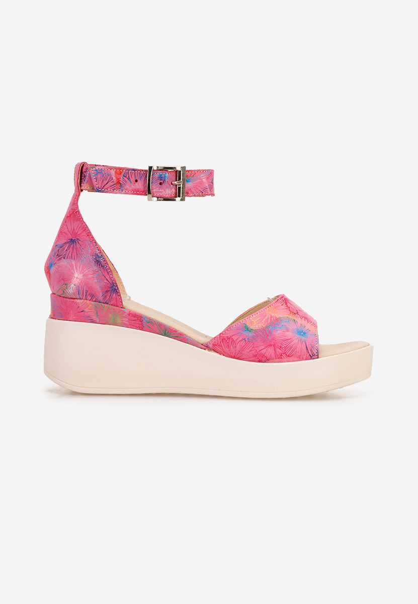 Sandale cu platformă piele Salegia V13 multicolore
