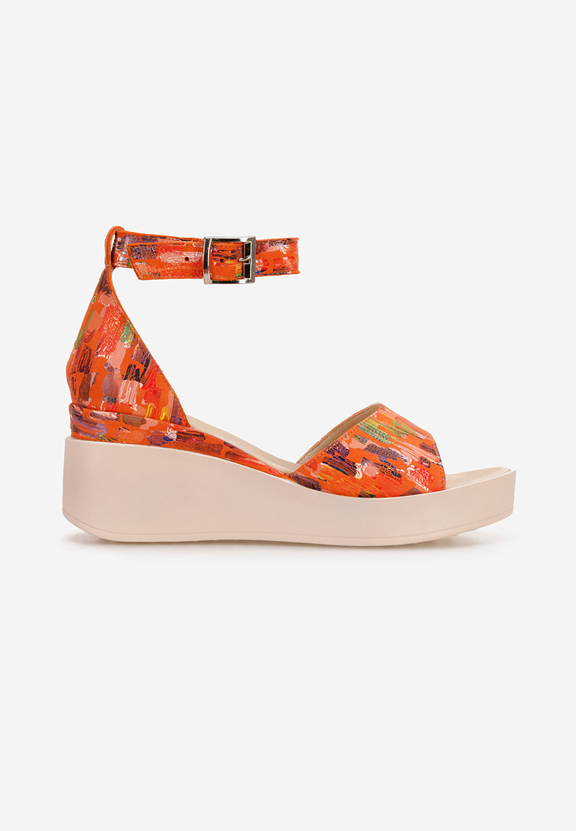 Sandale cu platformă piele Salegia V14 multicolore