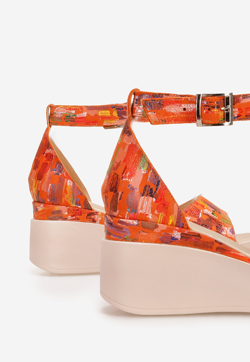 Sandale cu platformă piele Salegia V14 multicolore