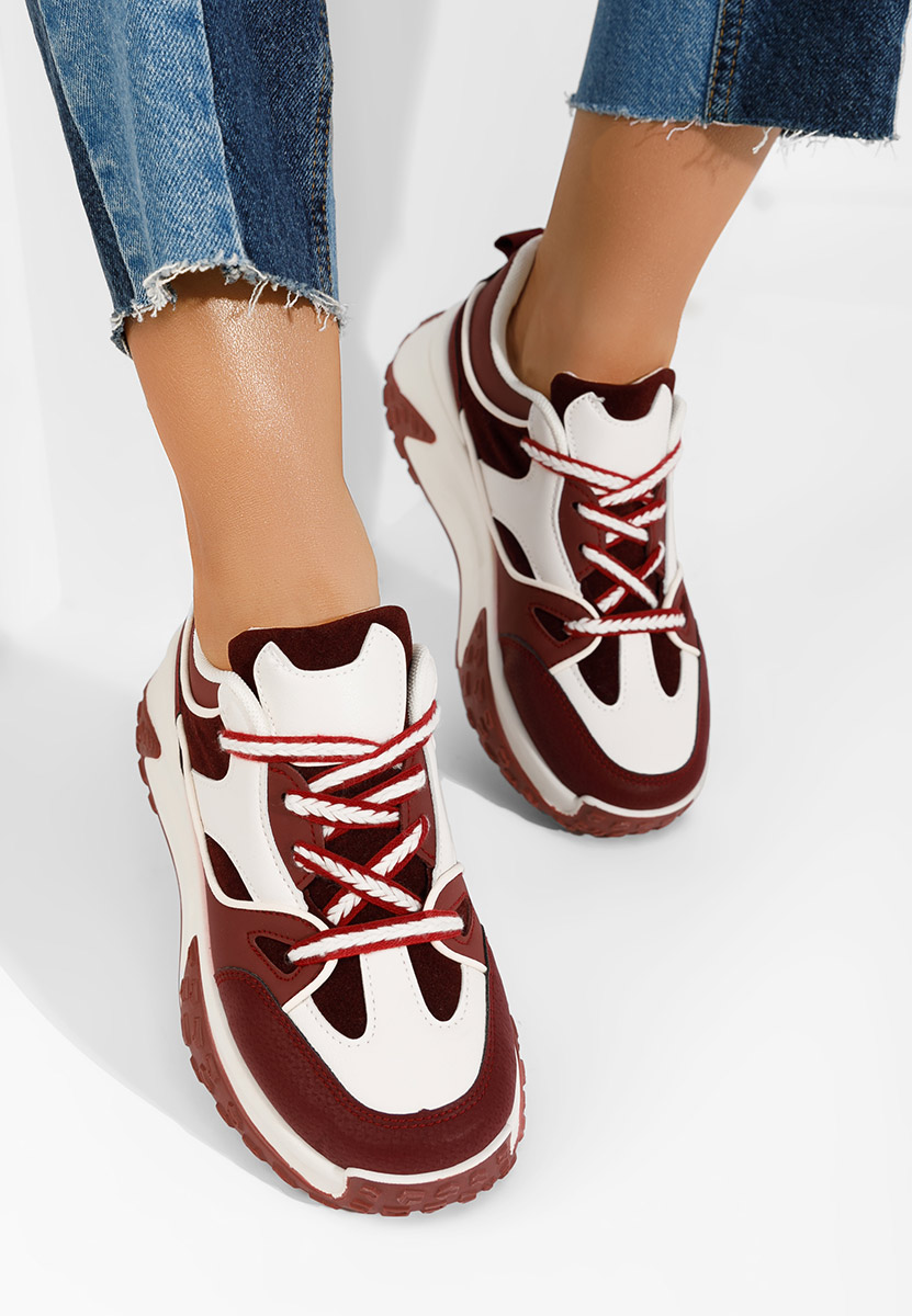 Sneakers cu platformă Allannia grena