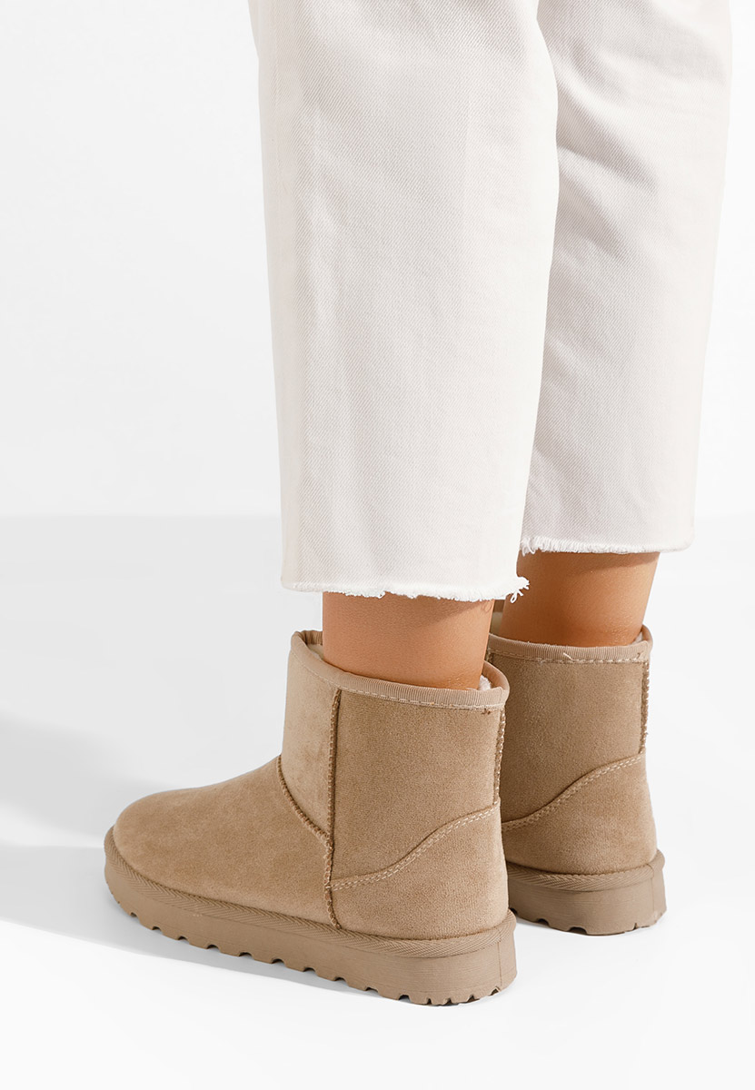 Cizme tip ugg Fesia kaki