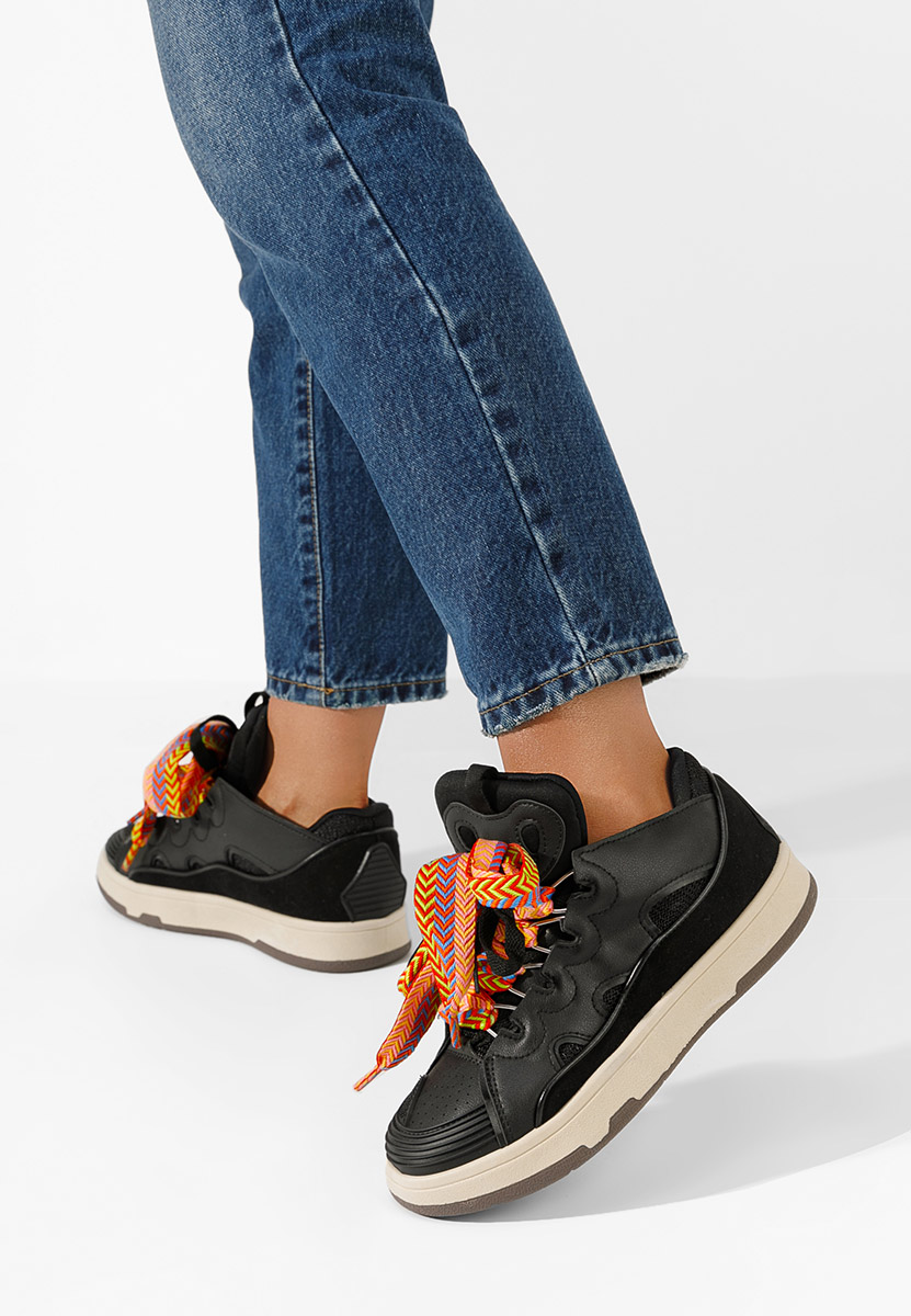 Sneakers dama Mellow D2 negri