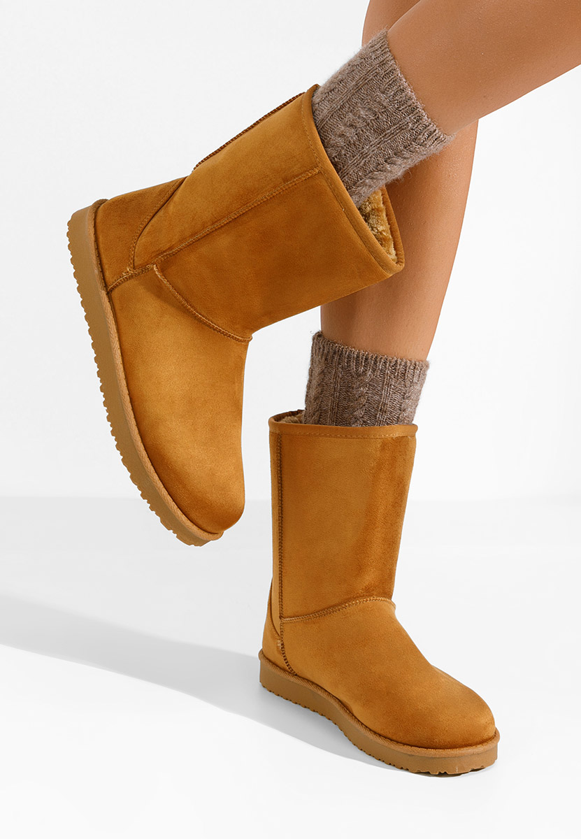 Cizme tip ugg Ozira camel
