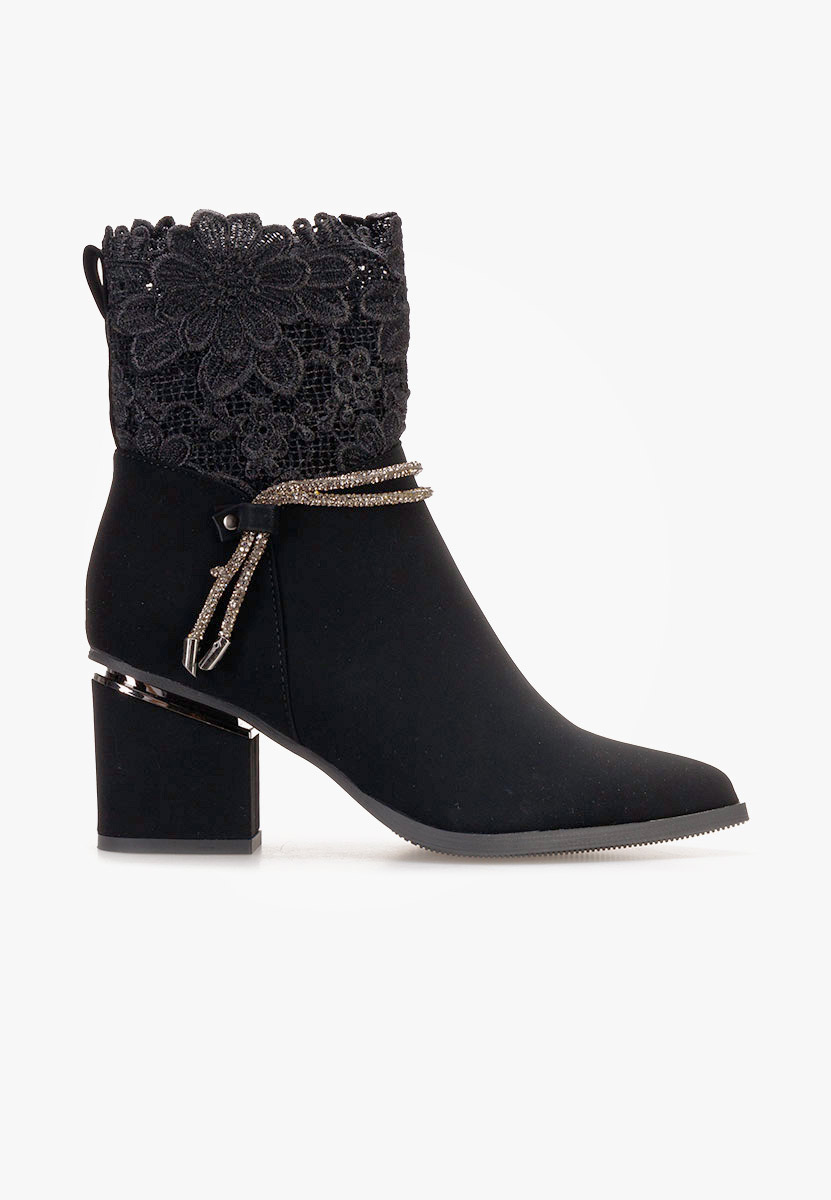 Botine dama elegante Selina negre