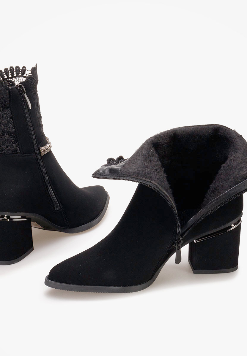 Botine dama elegante Selina negre