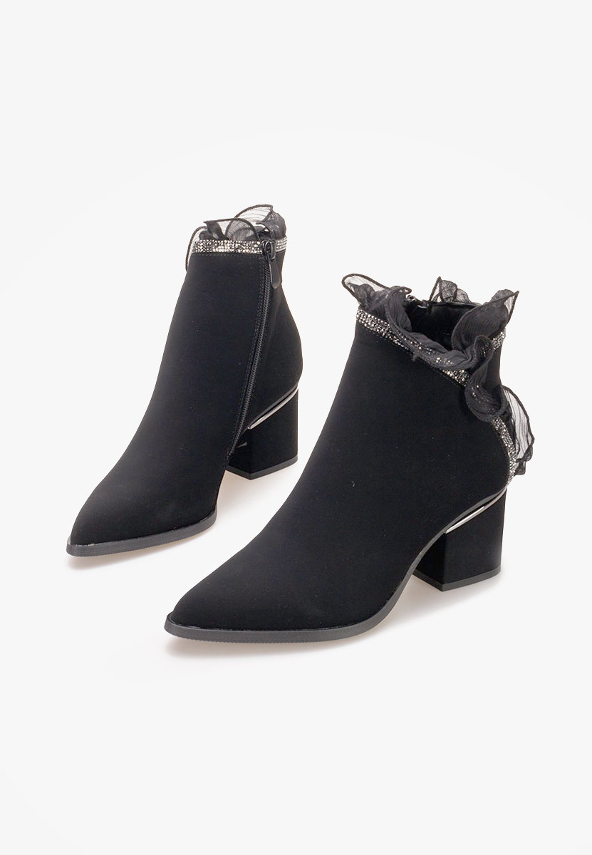 Botine Elegante Monine Negre Zapatos