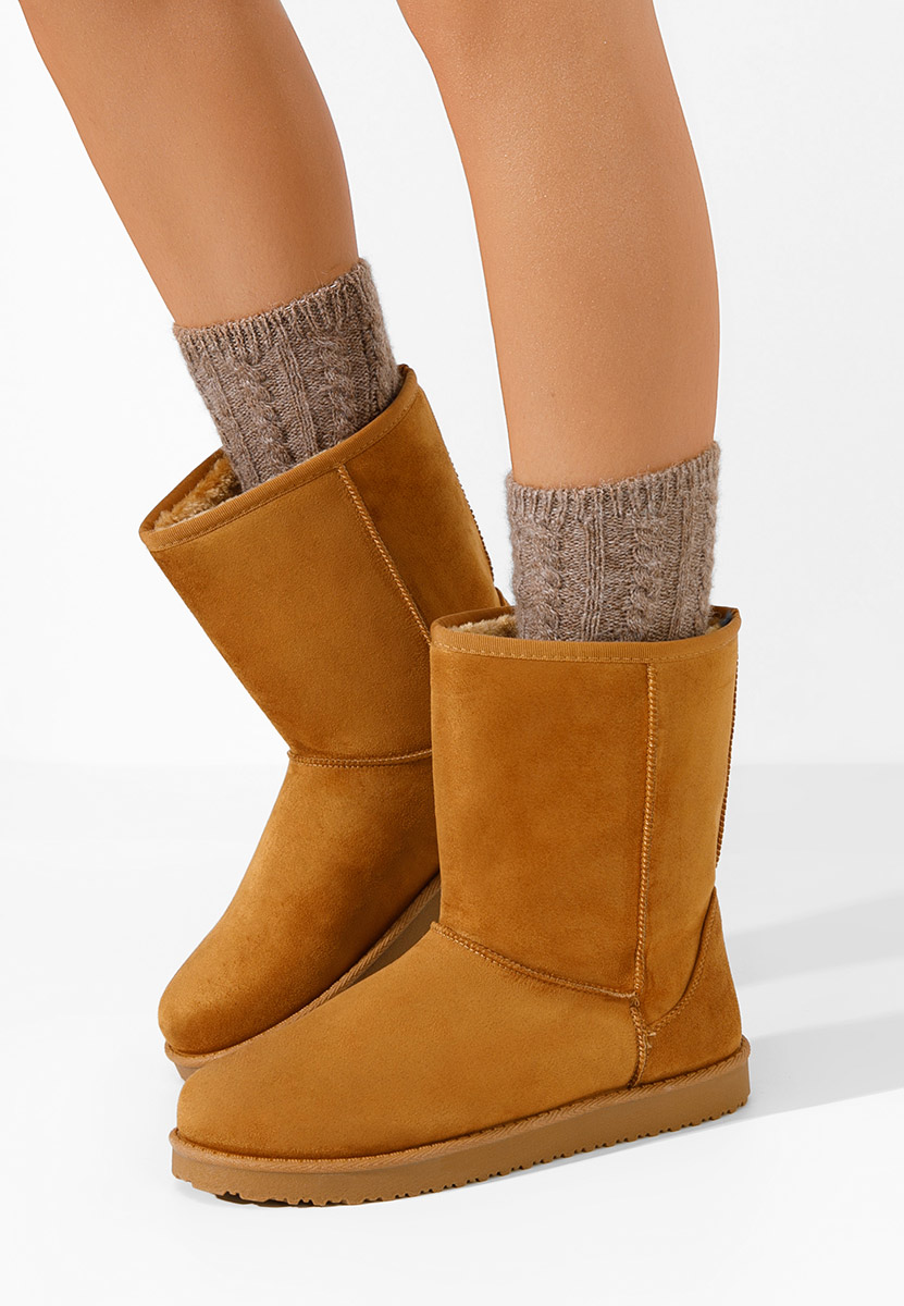 Cizme tip ugg Ozira camel