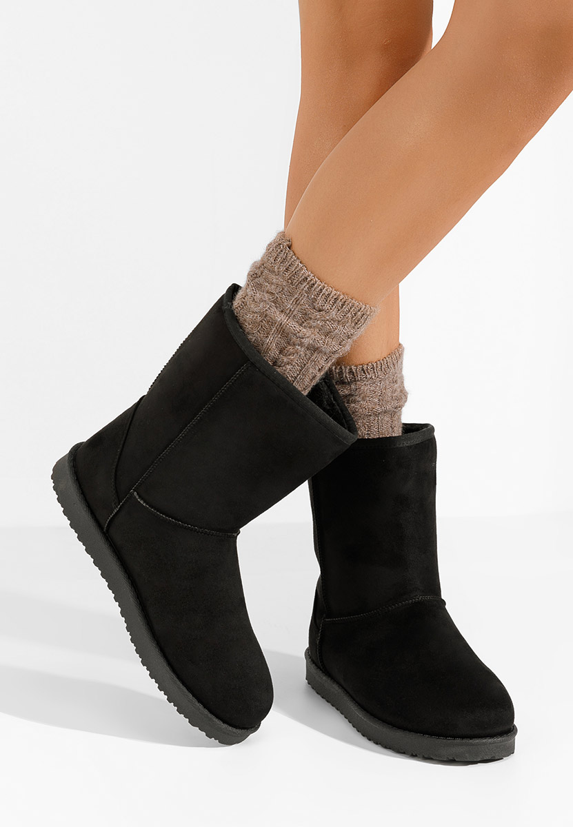 Cizme tip ugg Ozira negre