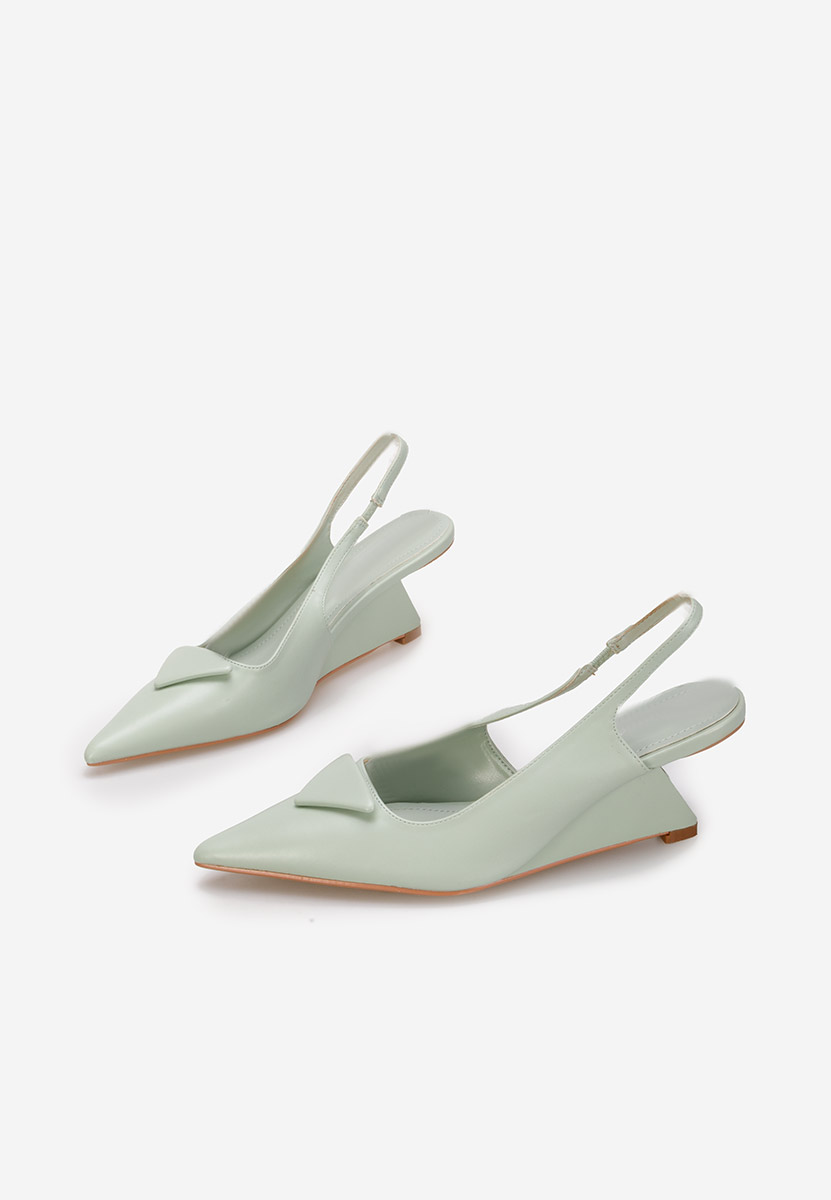 Pantofi slingback Elfrida verzi