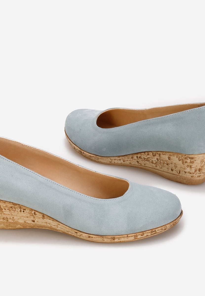Pantofi cu platforma Sonia bleu