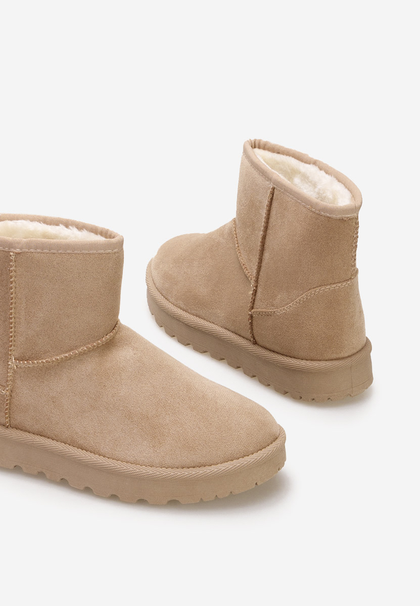 Cizme tip ugg Fesia kaki