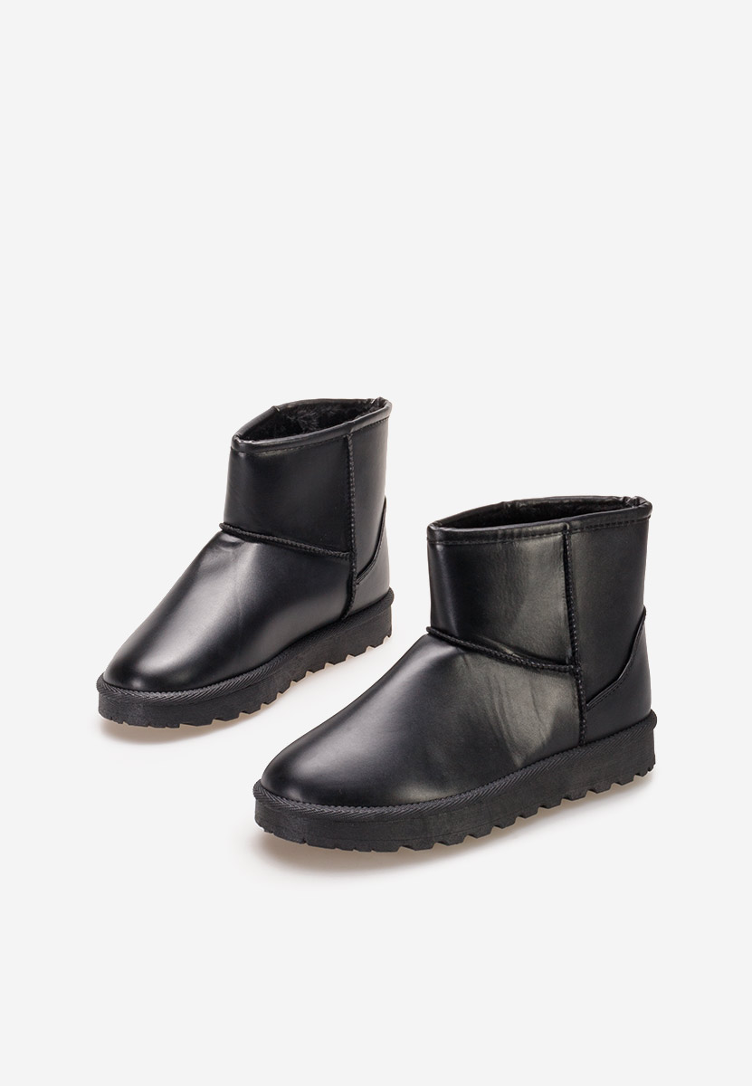 Cizme tip ugg Fesia negre