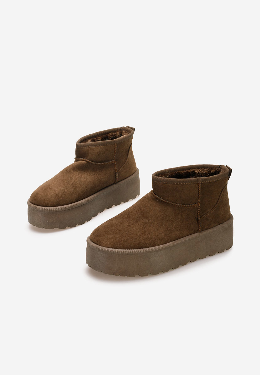 Cizme tip ugg Savieda maro