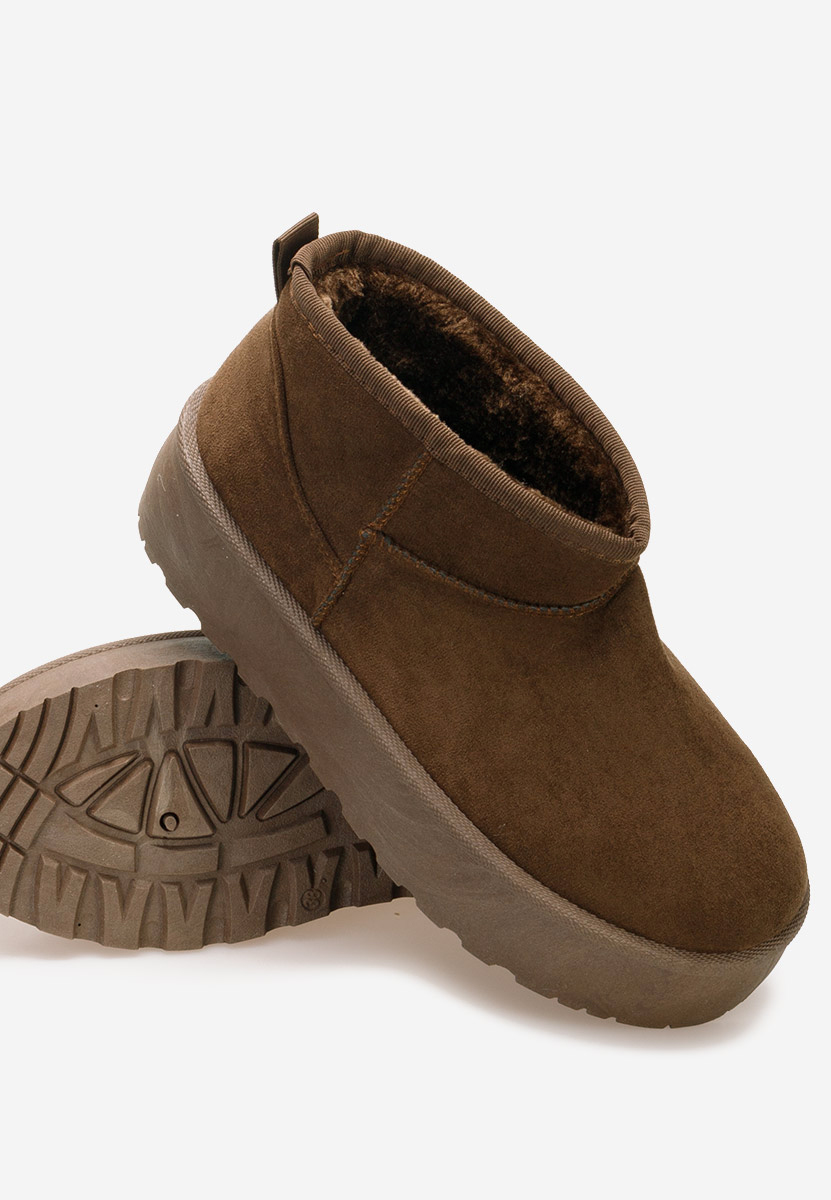 Cizme tip ugg Savieda maro