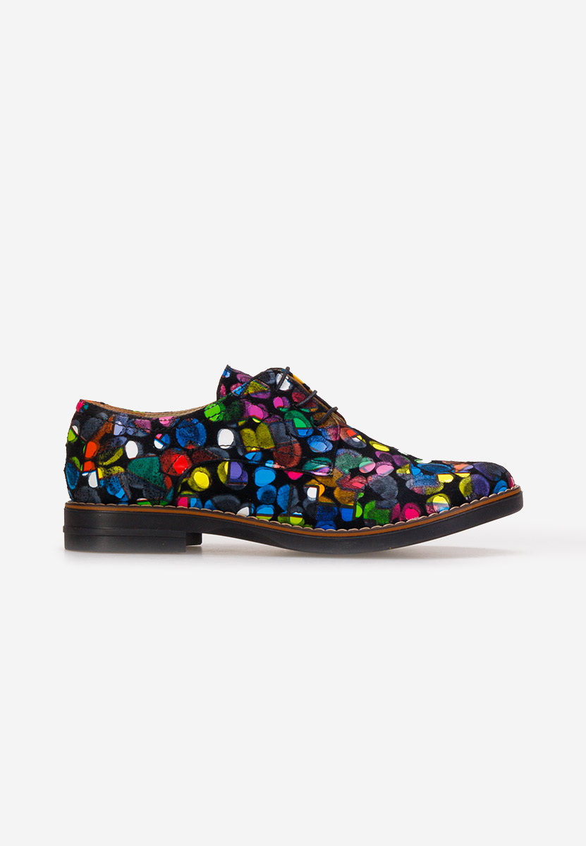 Pantofi derby piele Otivera V10 multicolori