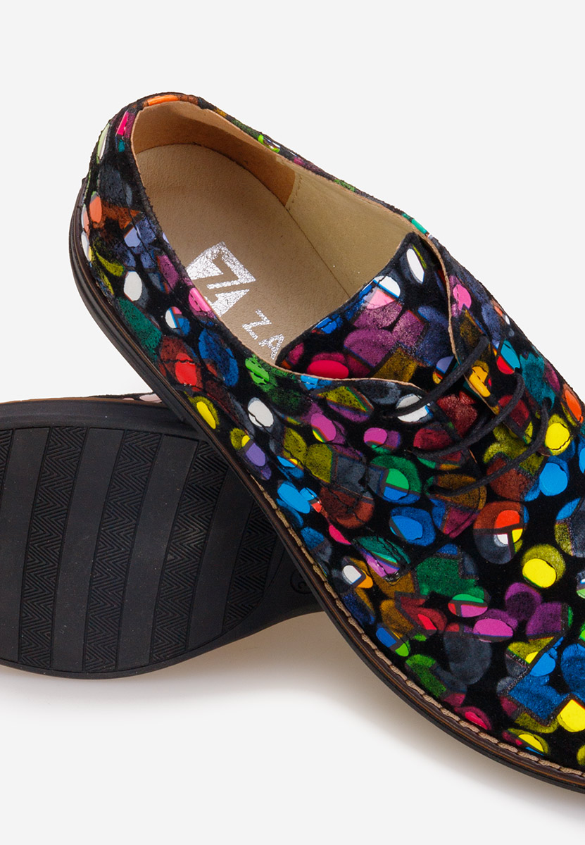 Pantofi derby piele Otivera V10 multicolori