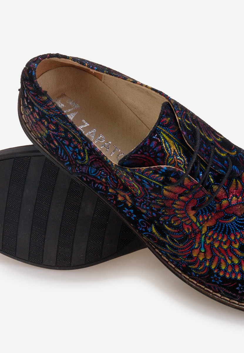 Pantofi derby piele Otivera V11 multicolori