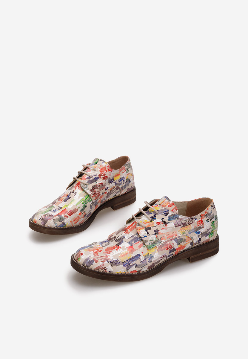Pantofi derby piele Otivera V9 multicolori