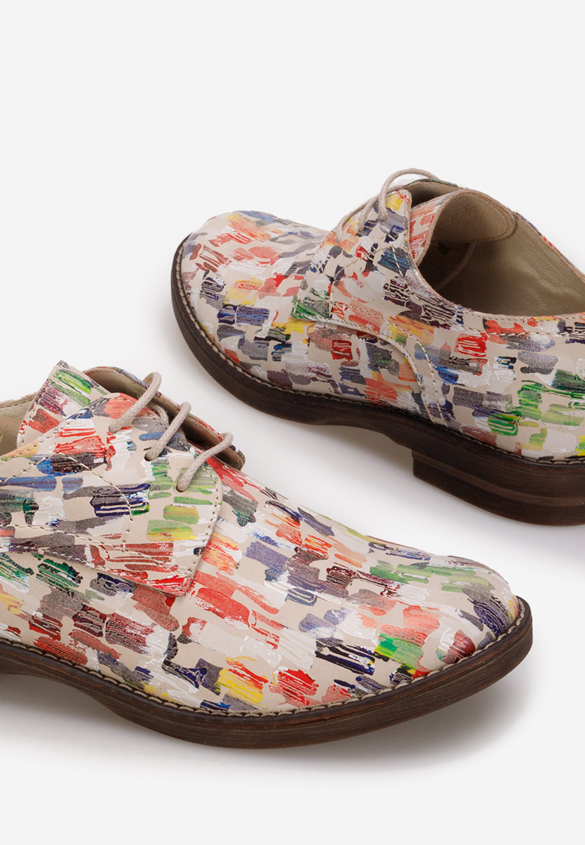Pantofi derby piele Otivera V9 multicolori