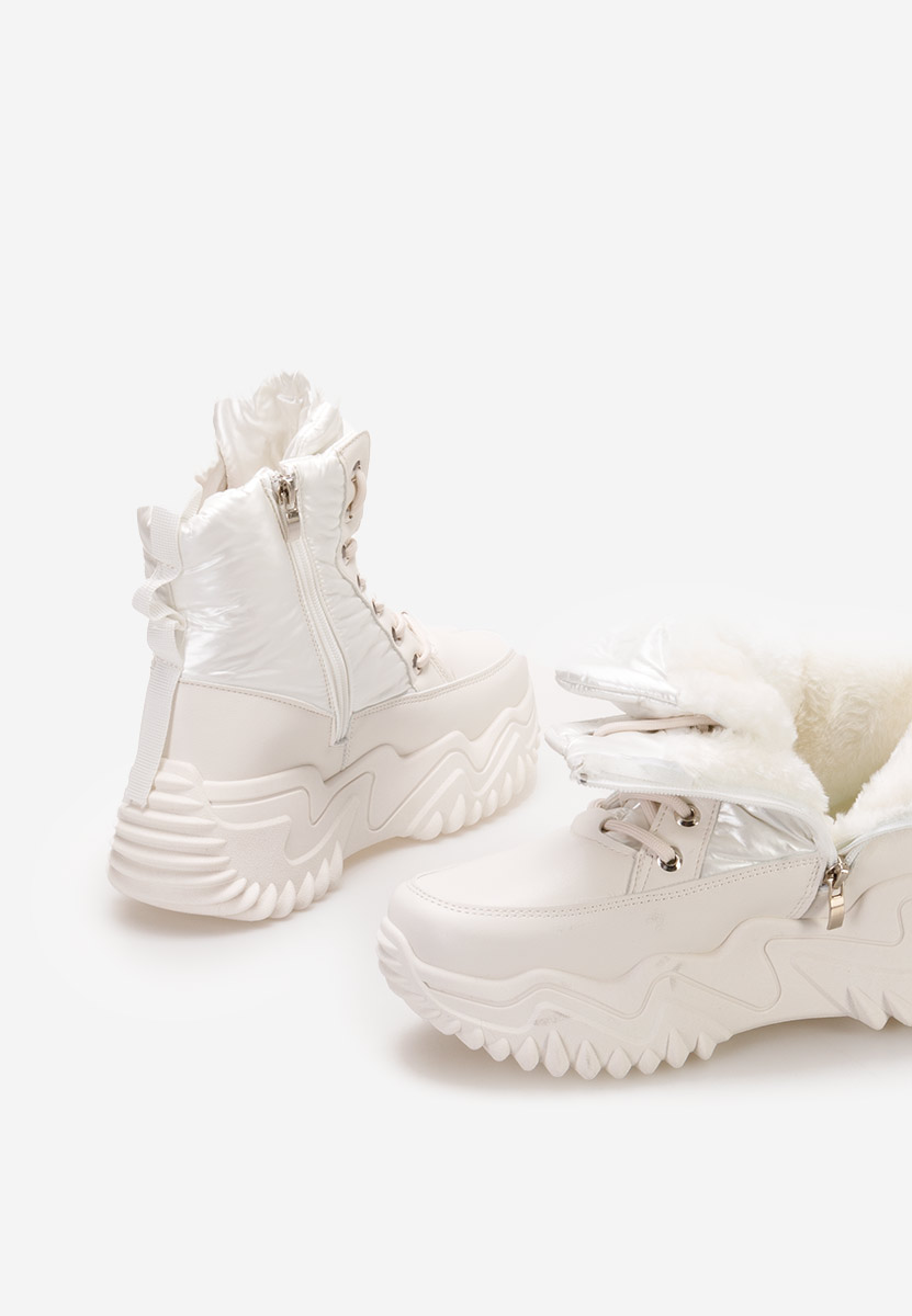Sneakers dama de iarna Nalonia bej