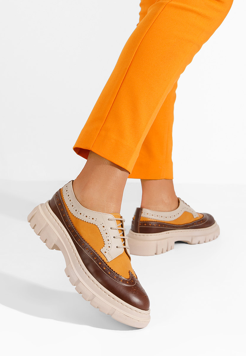 Pantofi dama brogue Henise V3 multicolori