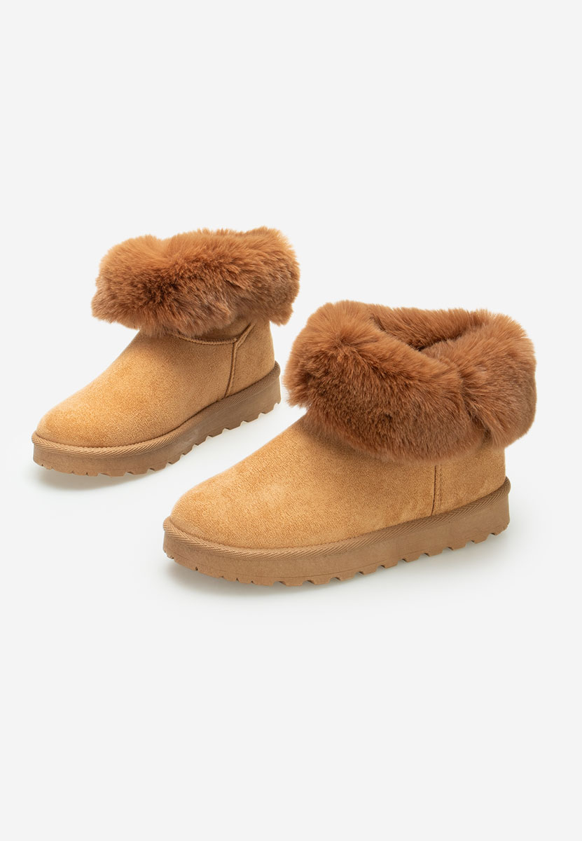 Cizme tip ugg Ember camel