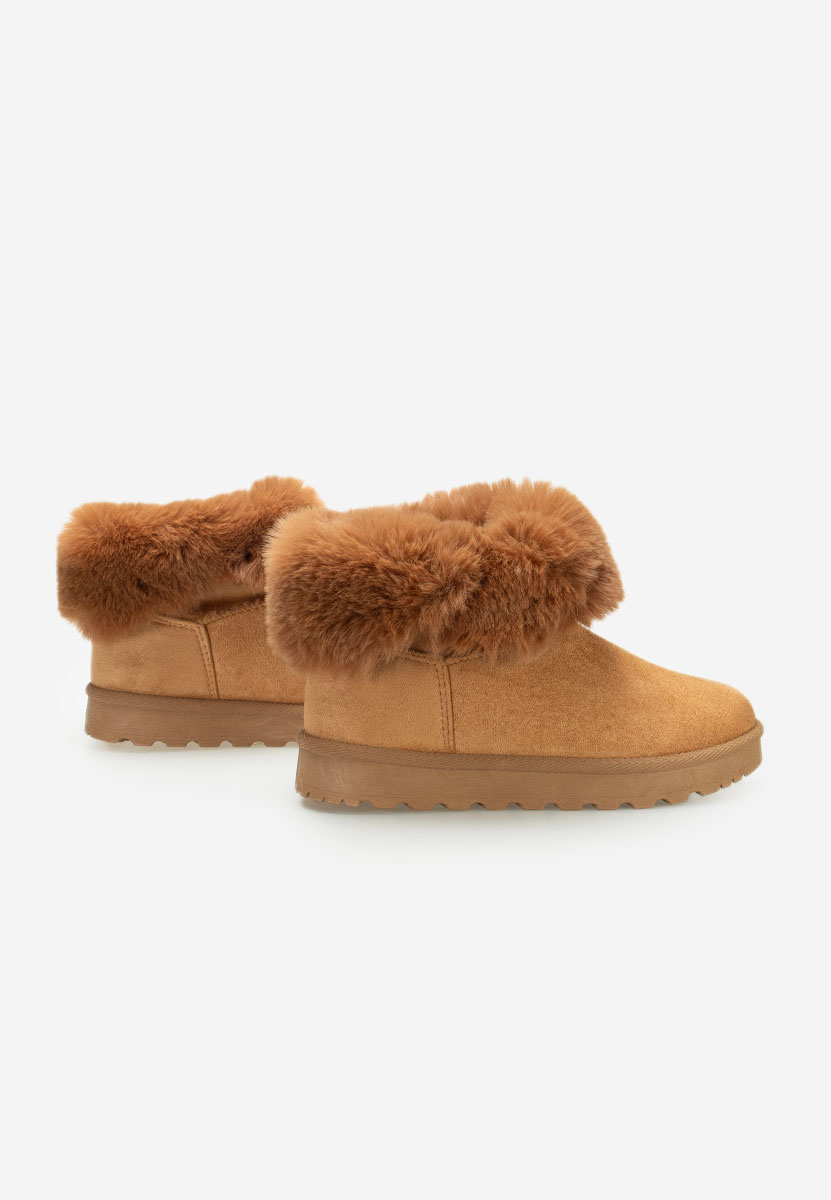 Cizme tip ugg Ember camel