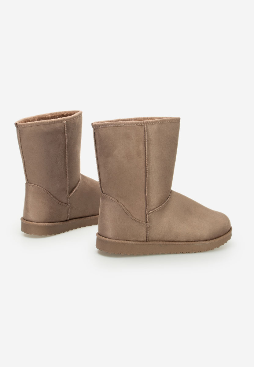 Cizme tip ugg Ozira camel kaki