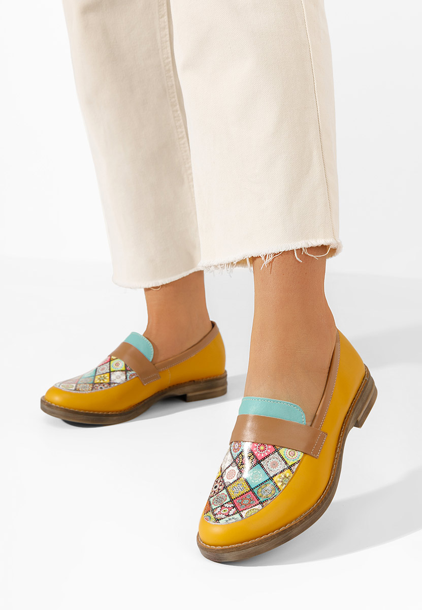 Loafers dama Aleda galbeni