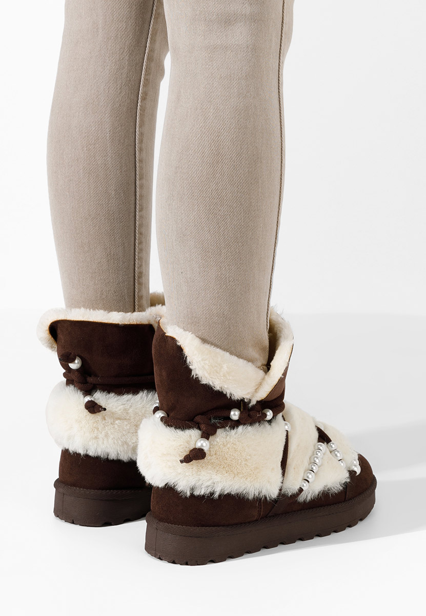 Cizme tip ugg Belvia maro