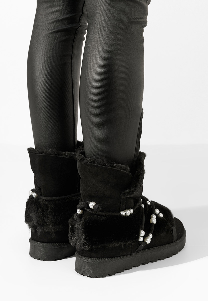 Cizme tip ugg Belvia negre