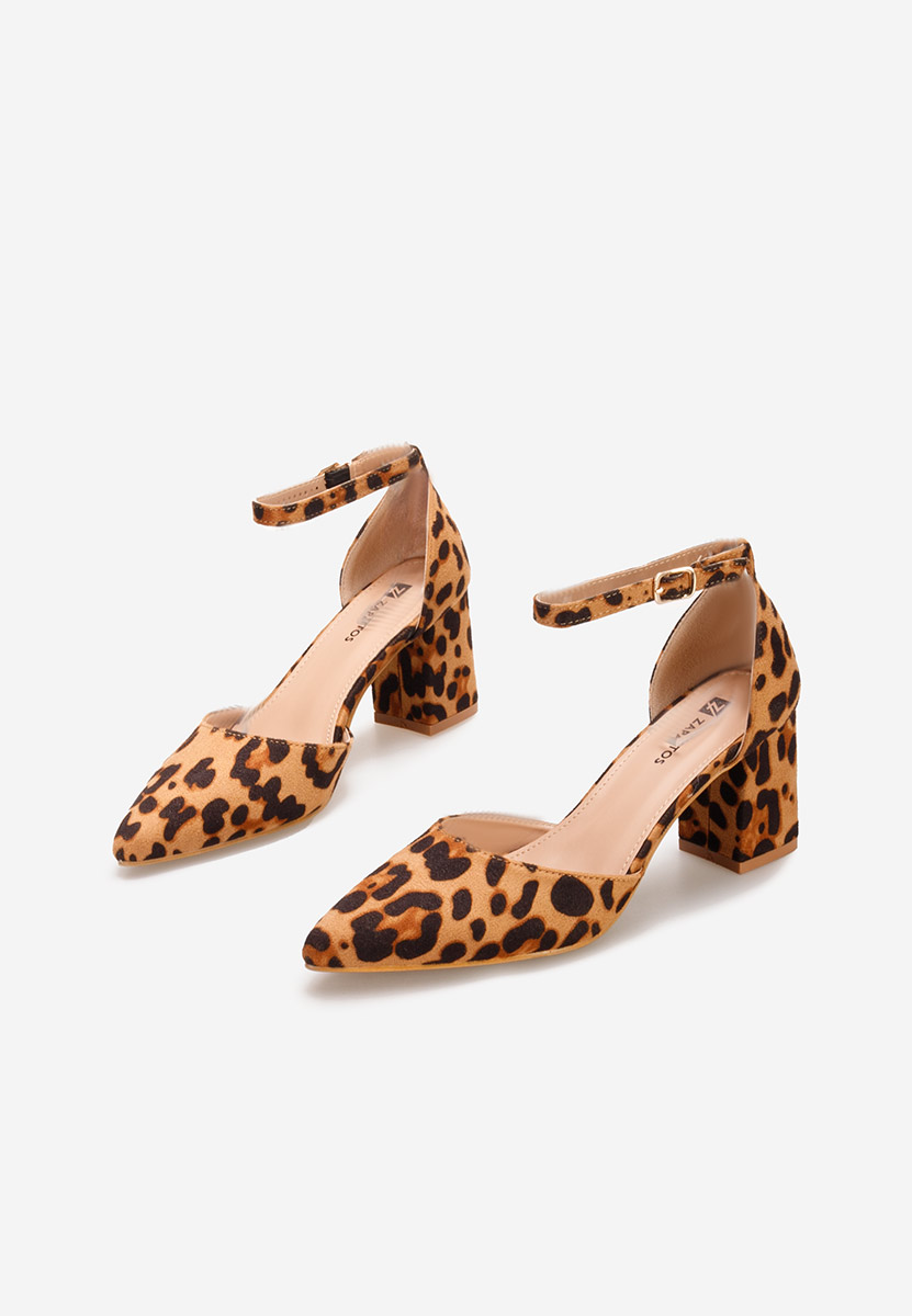 Pantofi cu toc Alivila V2 leopard