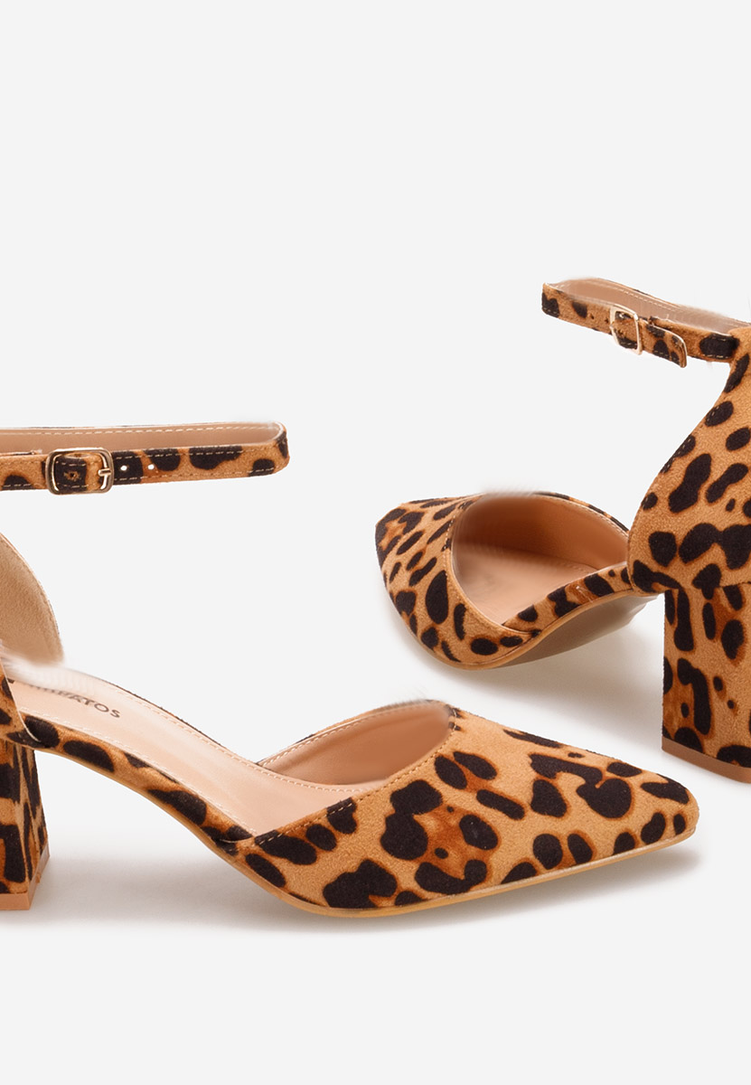 Pantofi cu toc Alivila V2 leopard