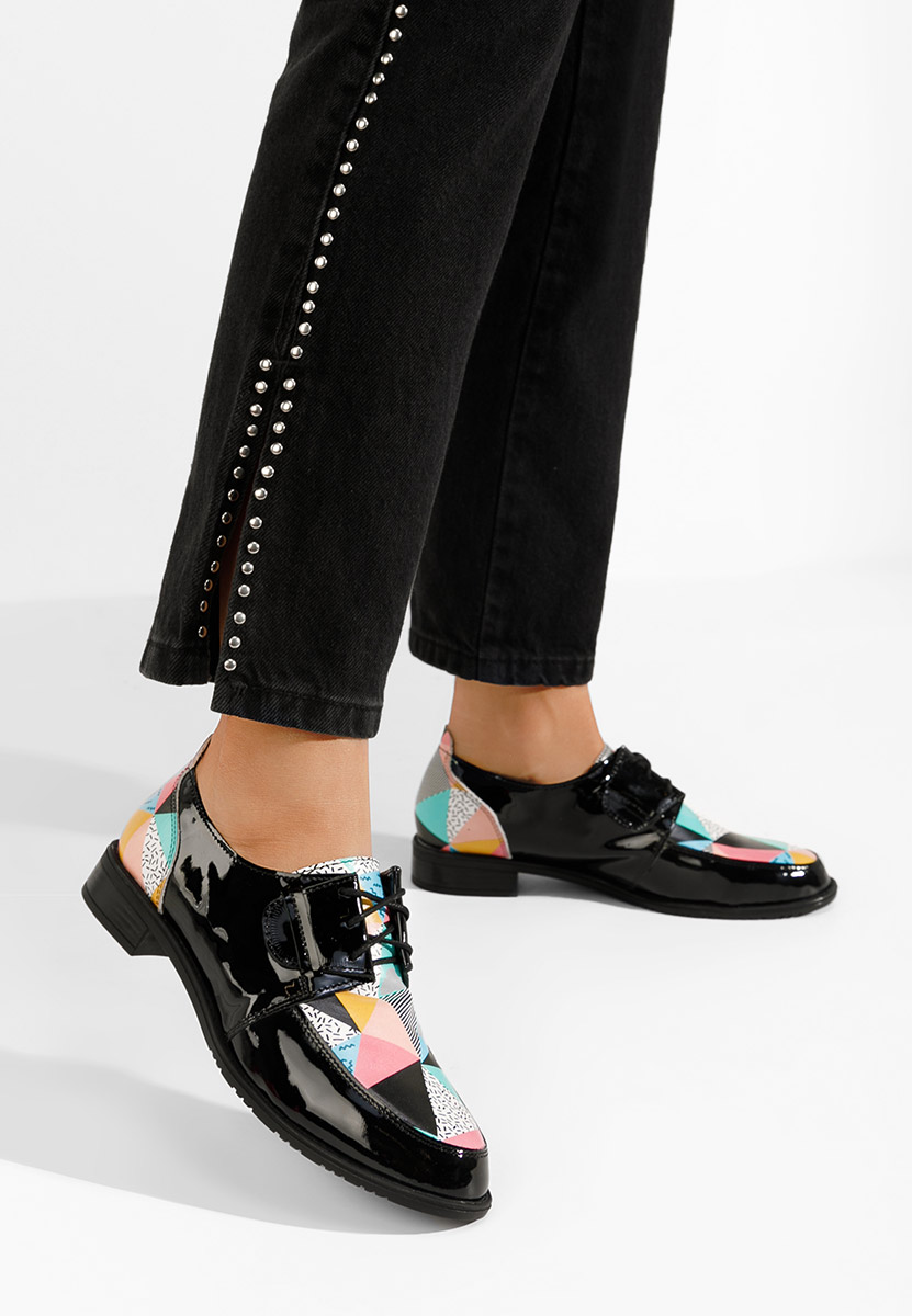 Pantofi derby piele Vogue V5 multicolori