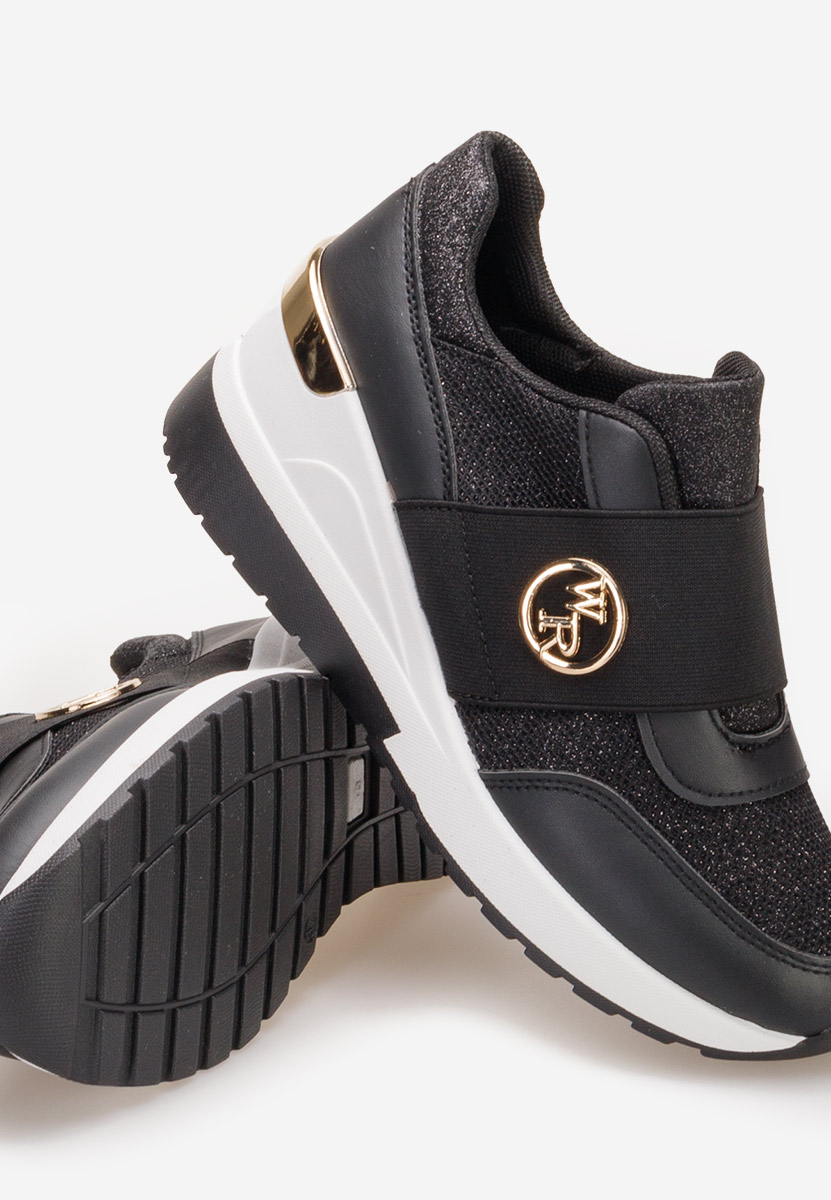 Sneakers cu platforma Salesia negri