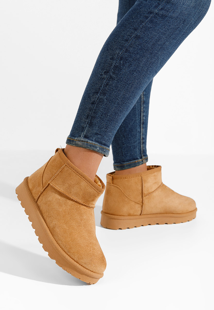 Cizme tip ugg Amaryllis camel