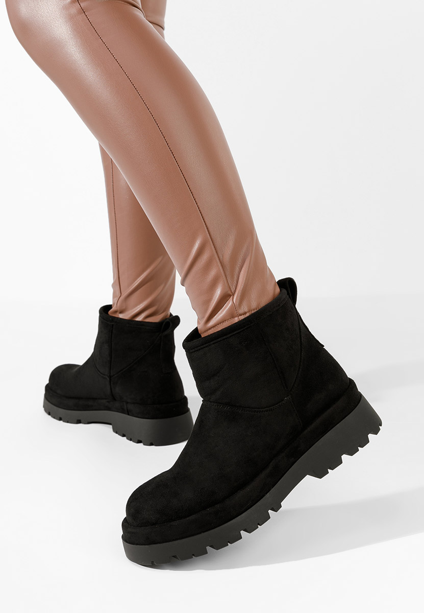 Cizme tip ugg Tenderly negre