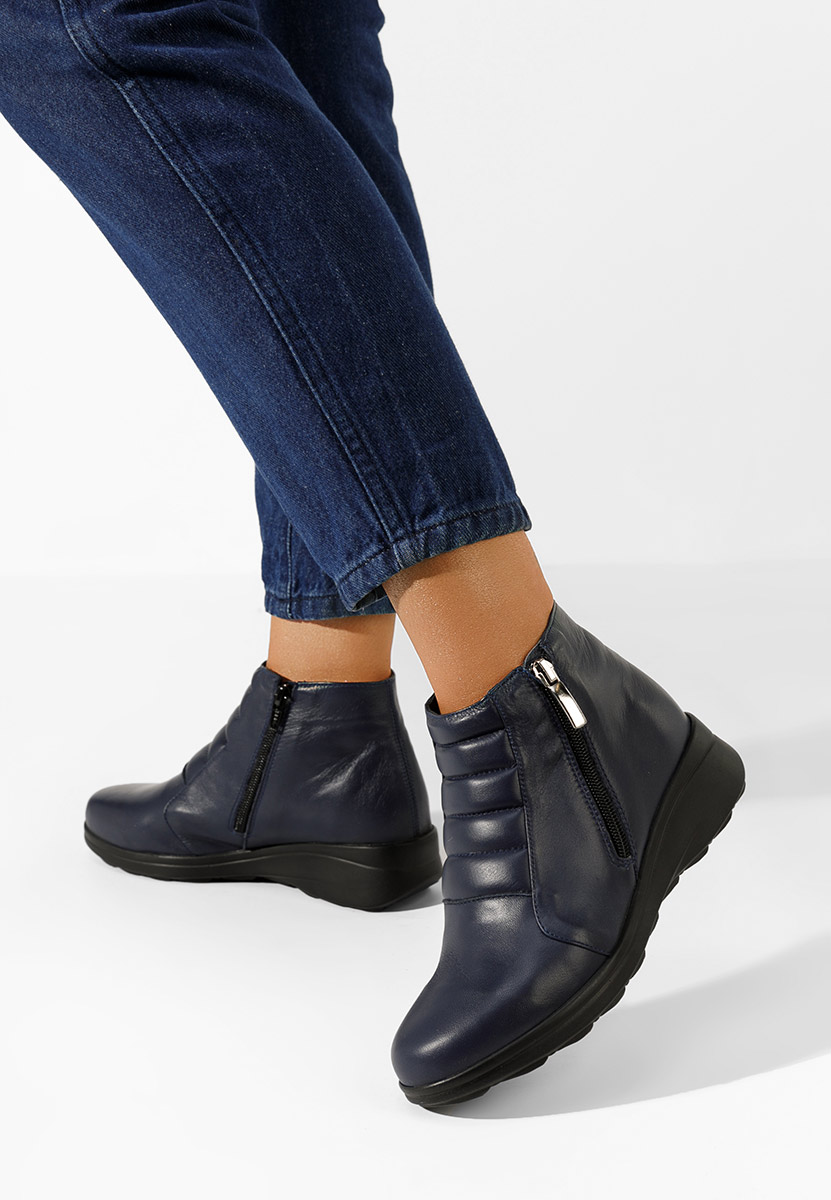 Ghete dama piele Soralia navy