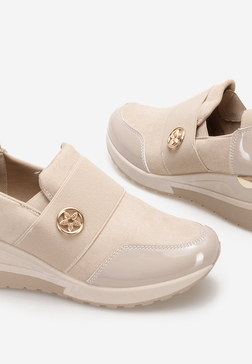 Sneakers cu platforma Vieva camel