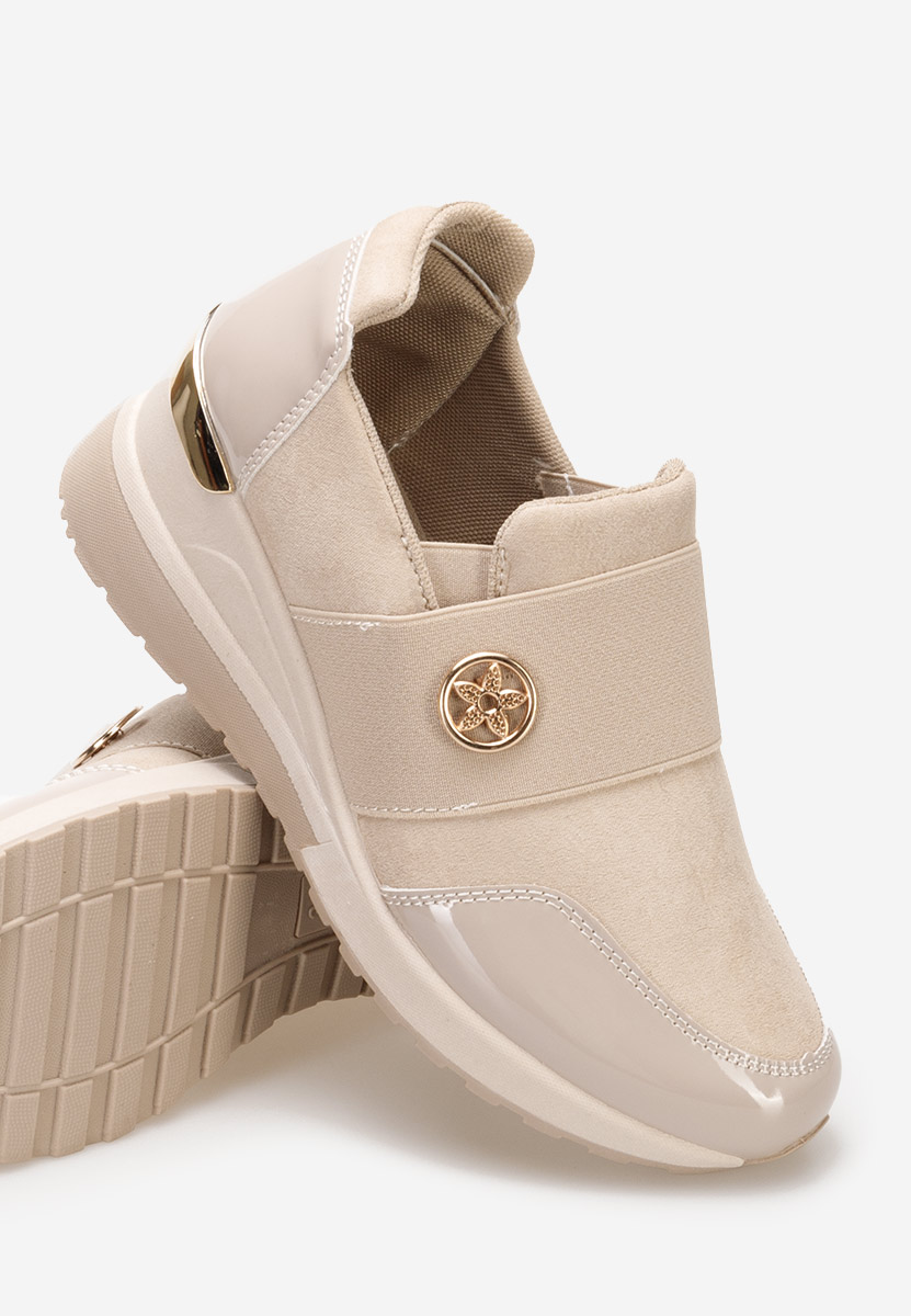 Sneakers cu platforma Vieva camel