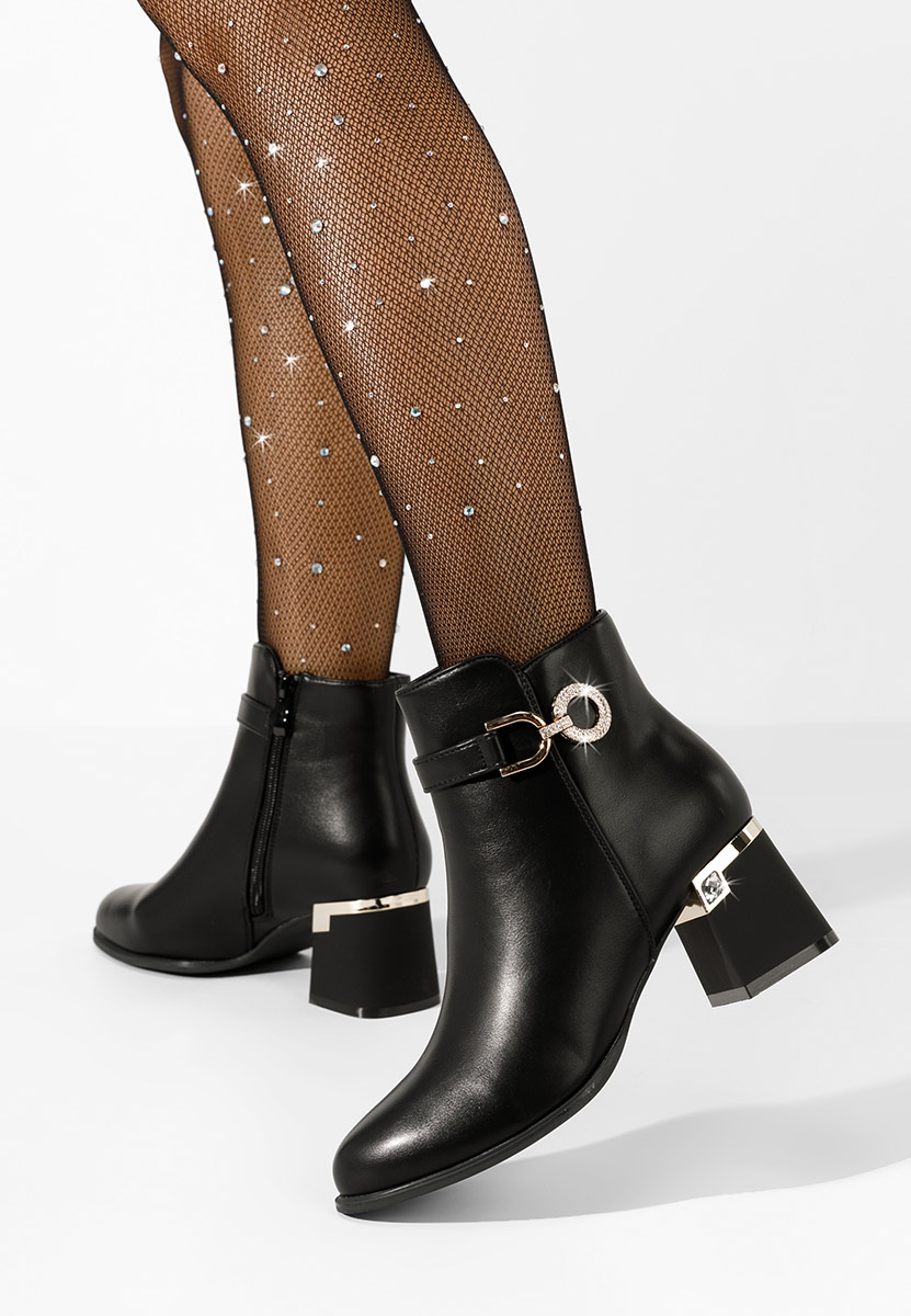 Botine elegante Margie negre