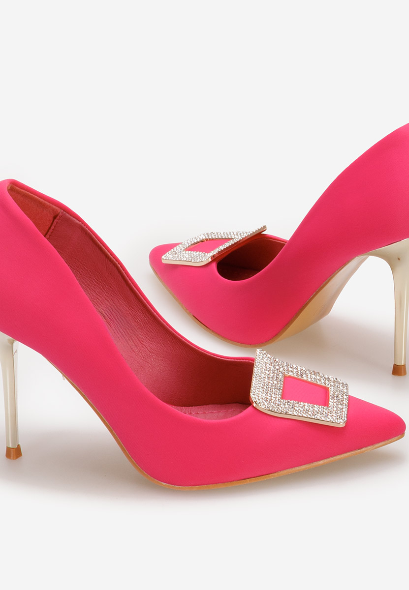 Pantofi cu toc stiletto Edalia fucsia