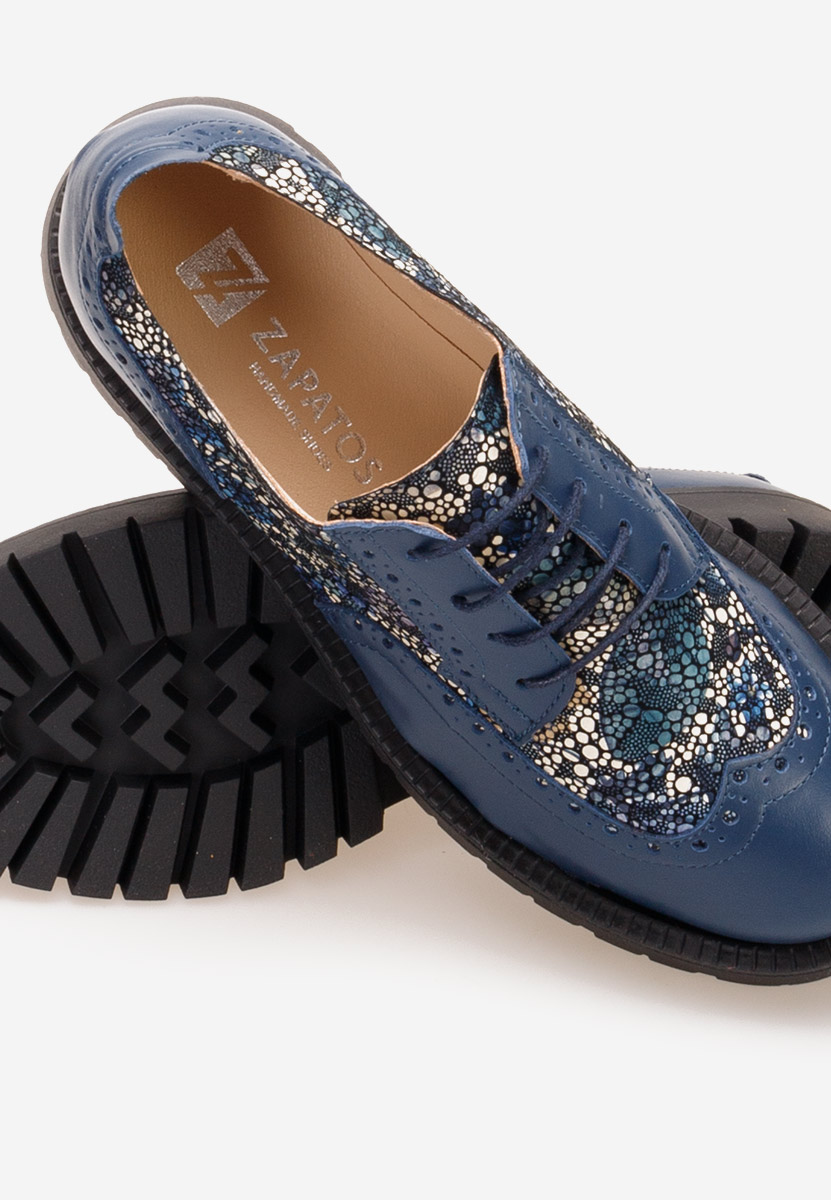 Pantofi dama brogue Flexa albastri