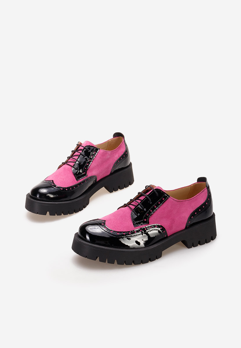 Pantofi dama brogue Flexa fucsia