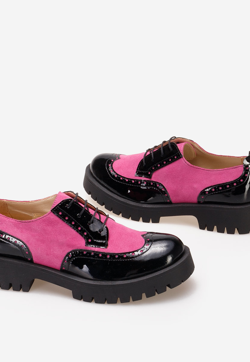 Pantofi dama brogue Flexa fucsia